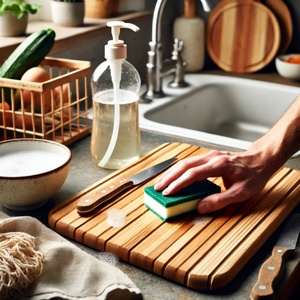 How to Clean a Wooden Cutting Board