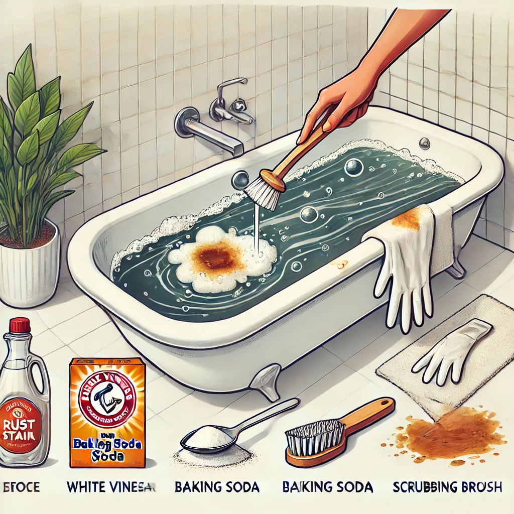 How to Remove Rust Stains From Your Bathtub