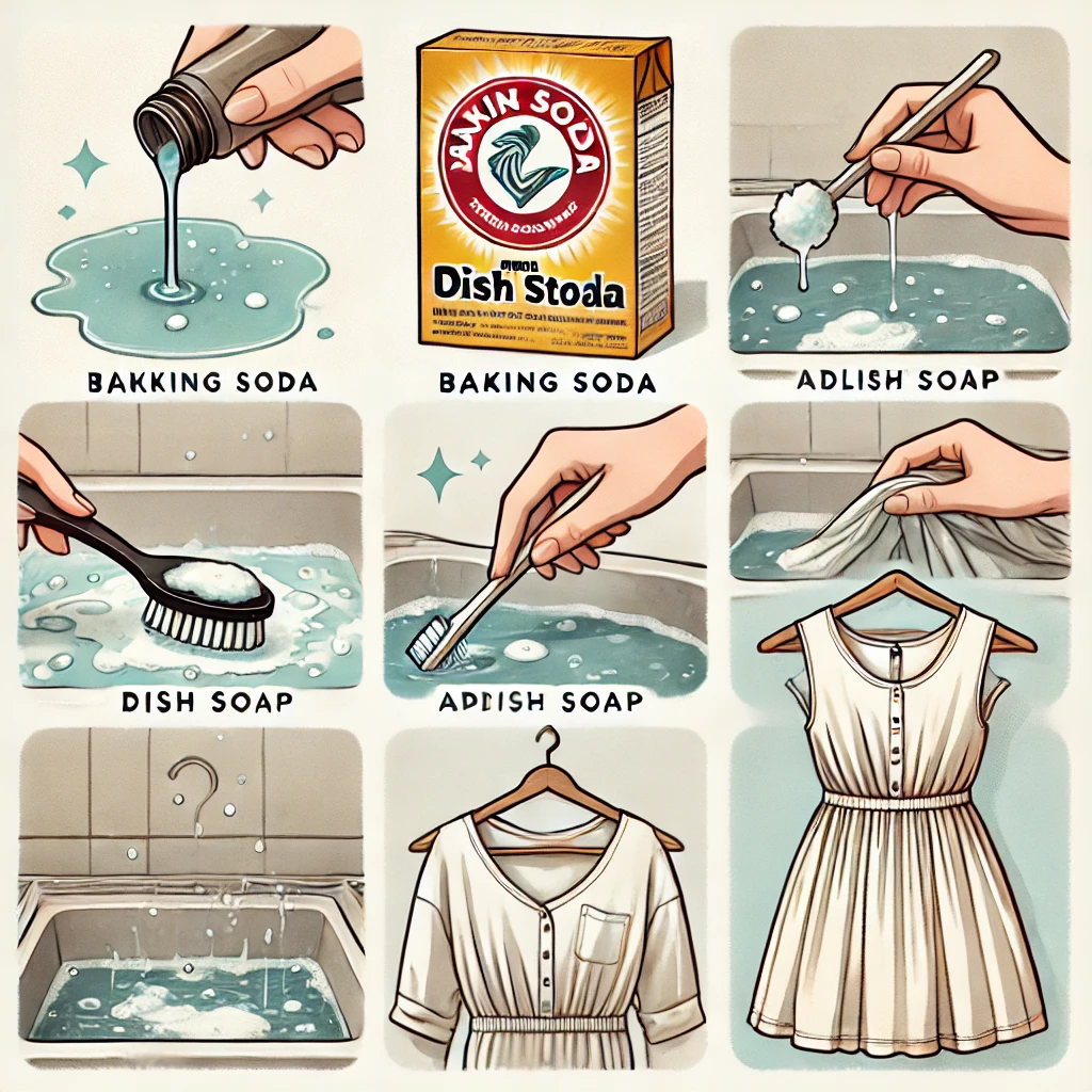 How to remove oil stains from dress