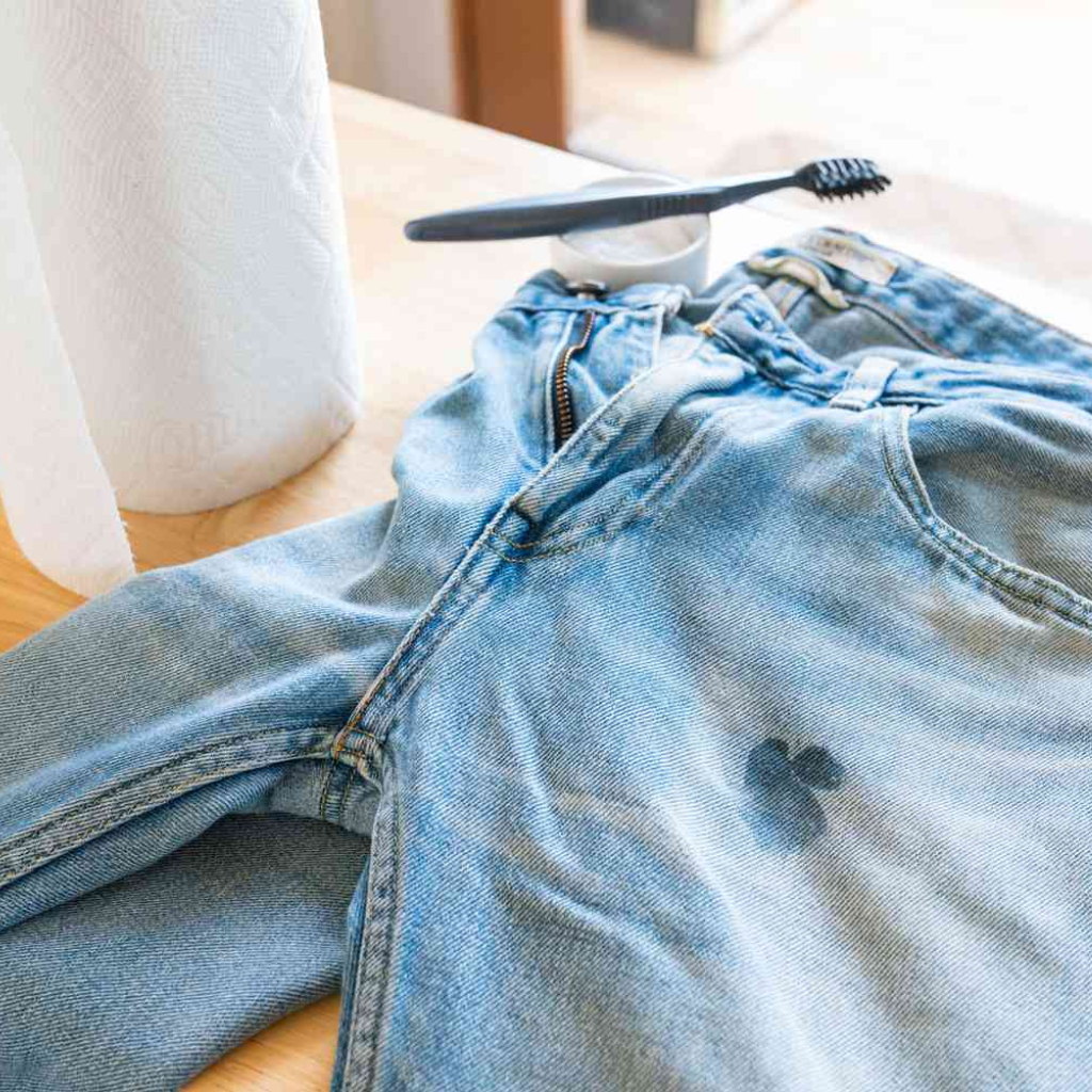 How to remove oil stains from jeans