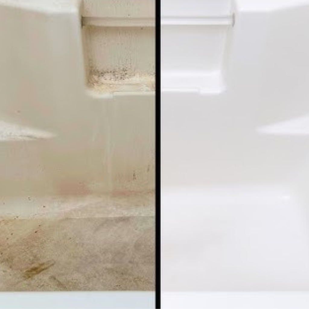 How to remove soap scum from plastic tub